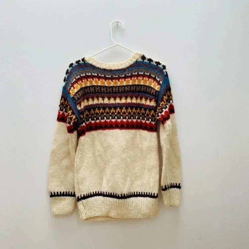 Vintage - Fair Isle Wool Blend Sweater - Picture 4 of 7
